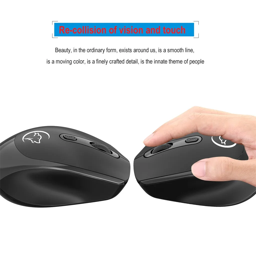 45# 2.4G Wireless Mouse Rechargeable Charging Ultra-Thin Silent Mute Office Notebook Mice Opto-electronic for Use |