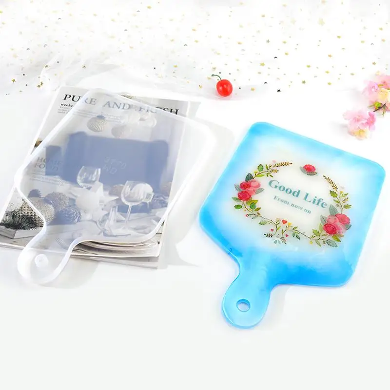 DIY кристальная эпоксидная Силиконовая Форма Квадратный круглый поднос