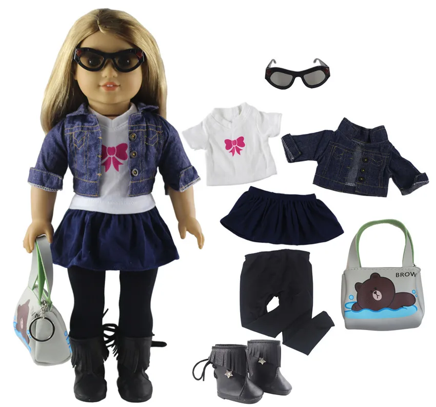 1 комплект кукольной одежды для 18 дюймовой американской куклы красивая