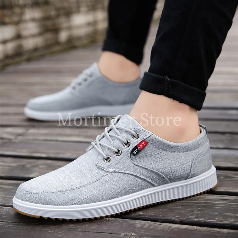 2019 New Men Shoes Casual Summer Breathable Canvas Sneakers Autumn Fashion Comfort Blue Male Zapatillas zapatos de Hombre grey | Обувь