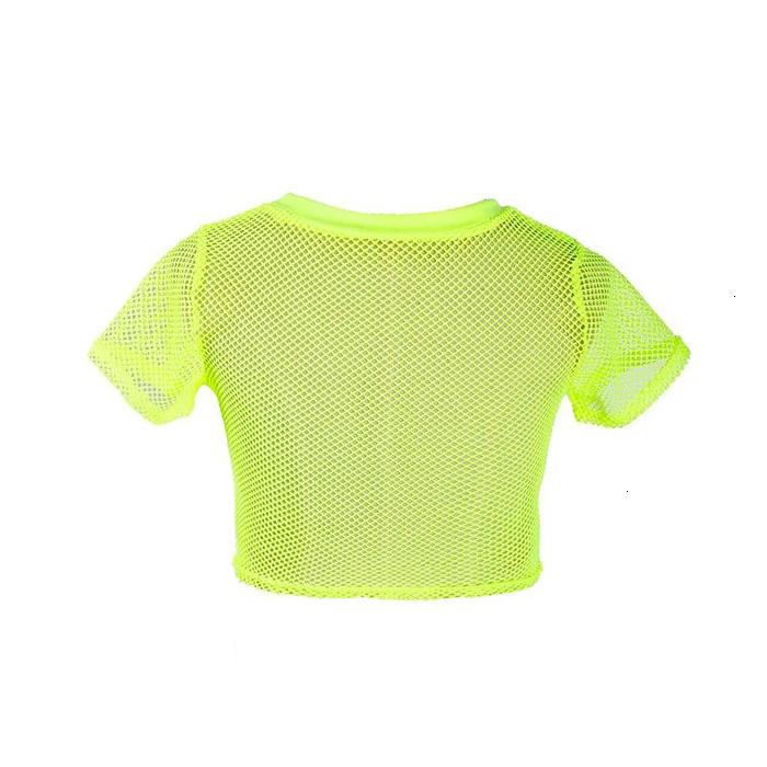 Женский неоновый Топ зеленый укороченный топ на бретелях сексуальные короткие
