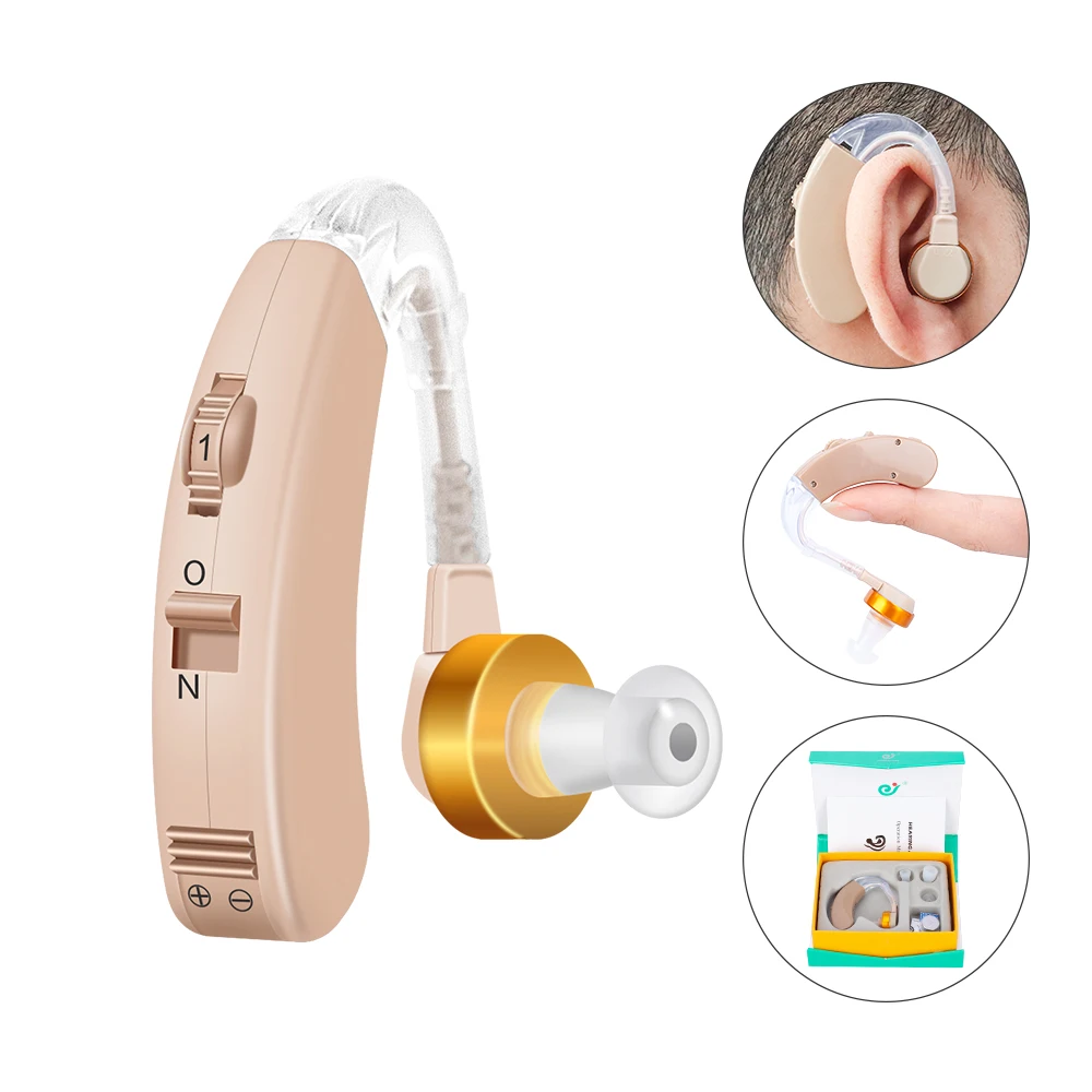 

Super Mini Ear Hearing Aid Sound Amplifier Portable Ear Hearing Amplifier Volume Adjustable Hearing Aids for the Deaf Elder