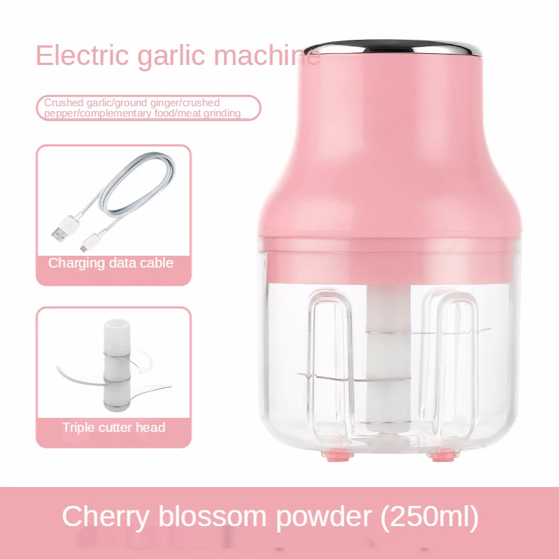 

Household Wireless Electric Garlic Masher Garlic Presses Plastic Manual