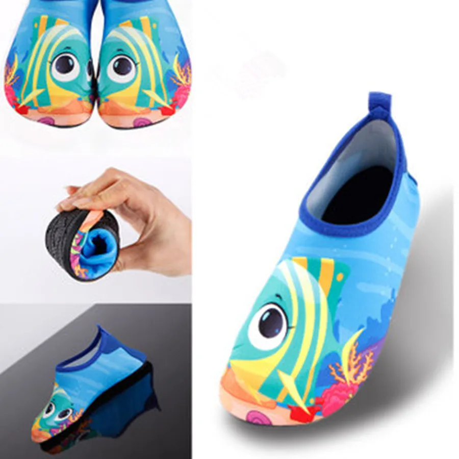 

Baby Water Shoes Swimming Shoes Cartoon Print Summer Aqua Beach Shoes Socks Seaside Sneaker Slippers for kids Zapatos Hombre