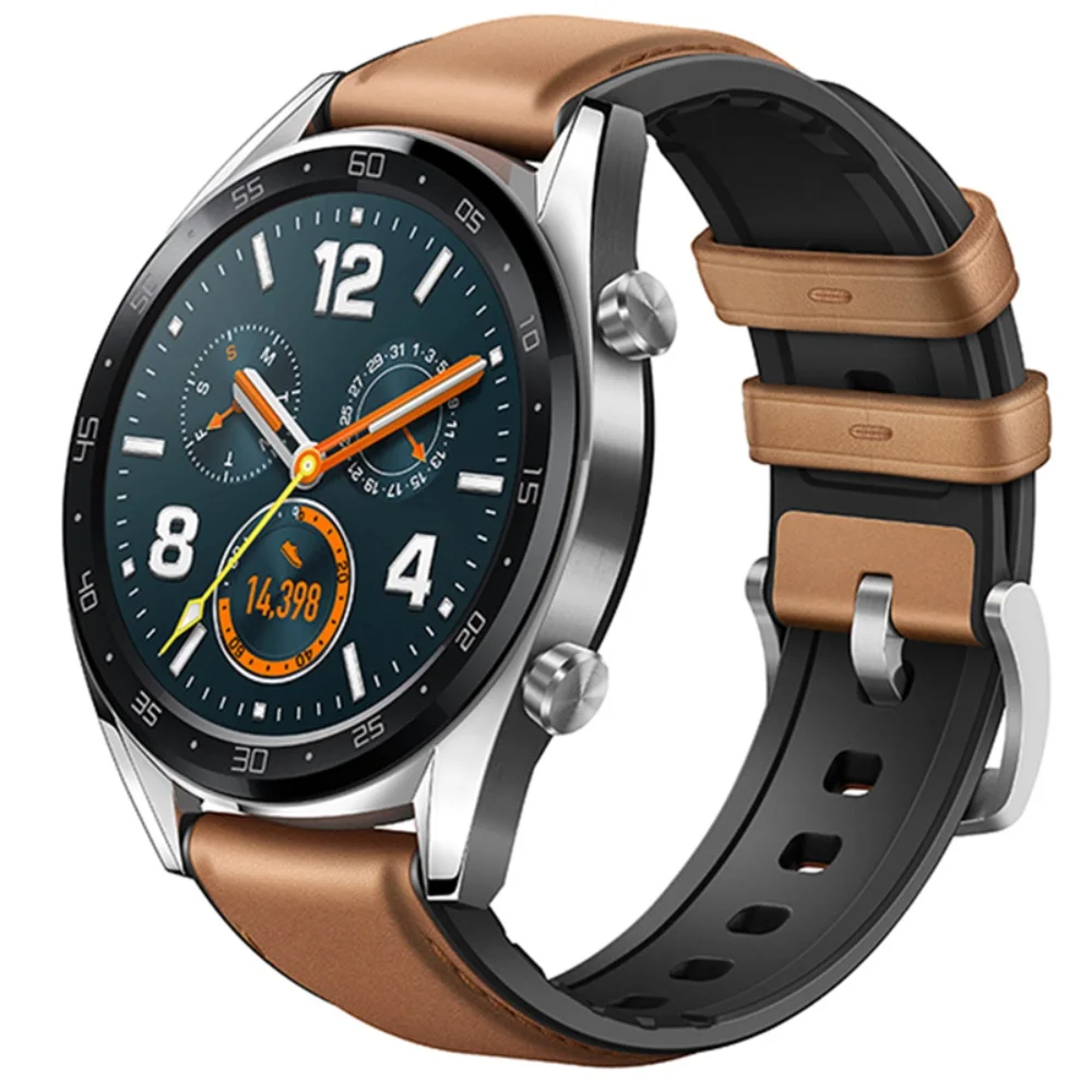 

22 мм ремешок для часов Huawei Honor watch Magic GT Active кожаный силиконовый ремешок на запястье для Samsung galaxy Watch 46 мм ремешок