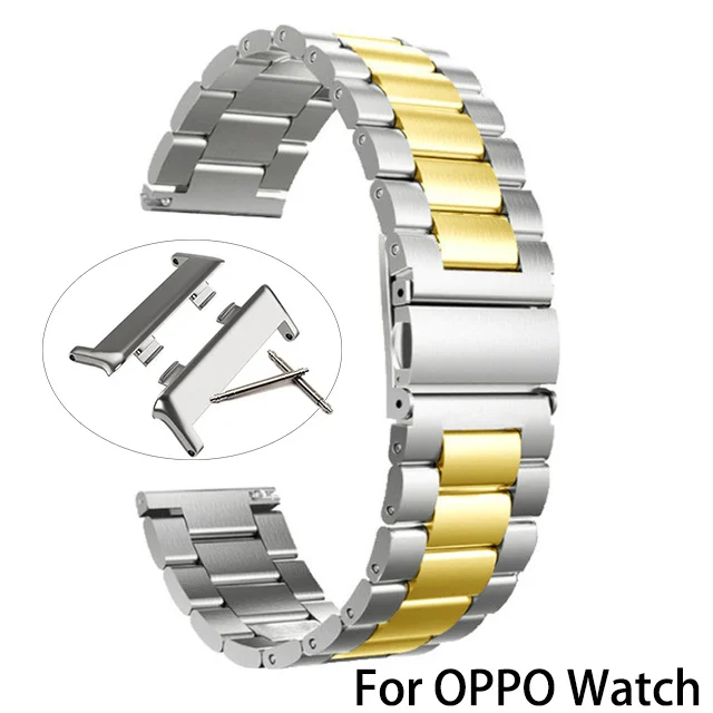 

41mm 46mm Metal belt Strap For OPPO Watch Stainless Steel Watch Band For OPPO watch bracelet 41mm accessories 46mm wristband