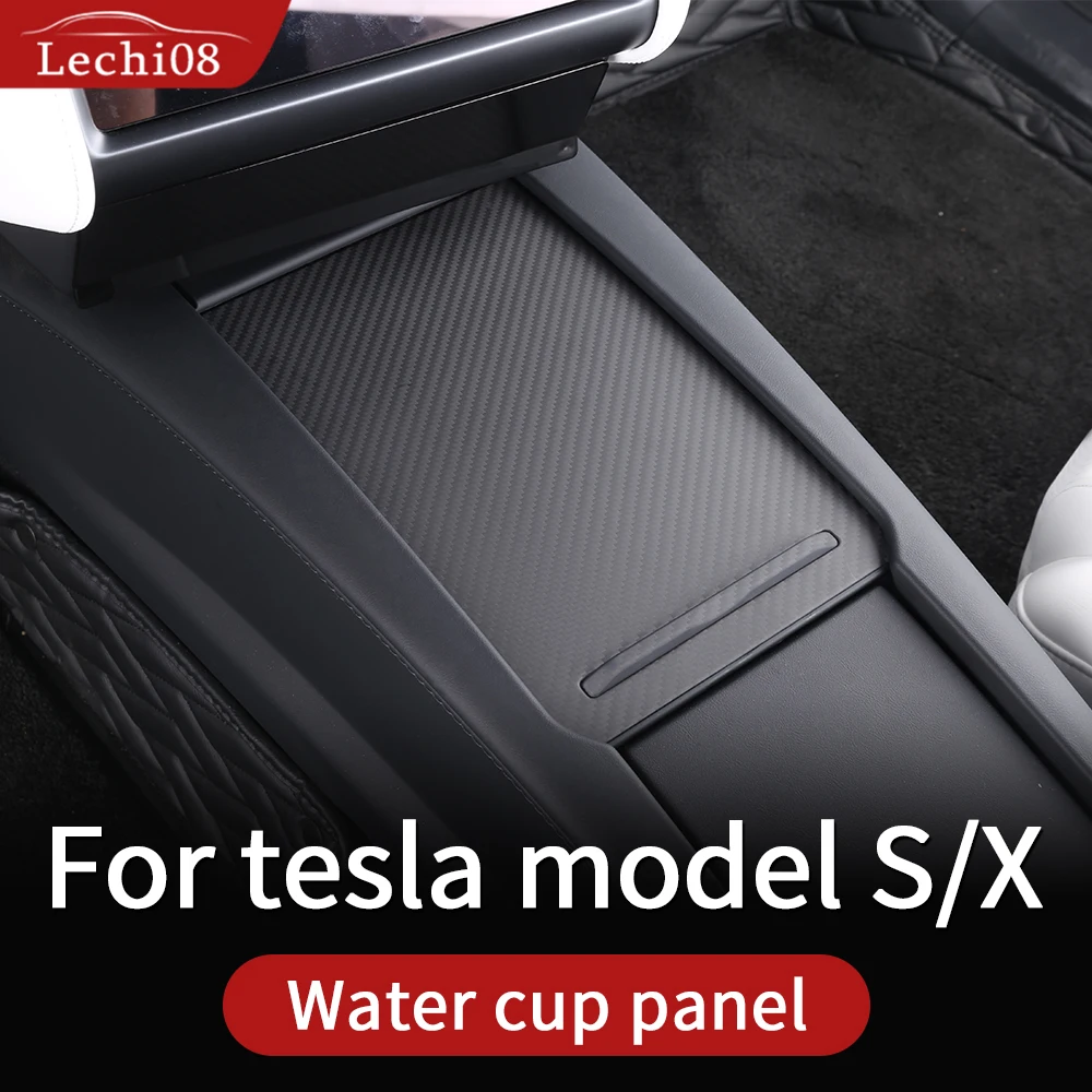 Аксессуары для tesla model s x carbon 2018 центральная консоль интерьер из углеродного