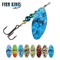 fishking rotating spinnerbait spinner fishing lure 11g 21g %d0%b2%d0%b5%d1%80%d1%82%d1%83%d1%88%d0%ba%d0%b0 arttificial trolling lure with treble hook bass pike fishing