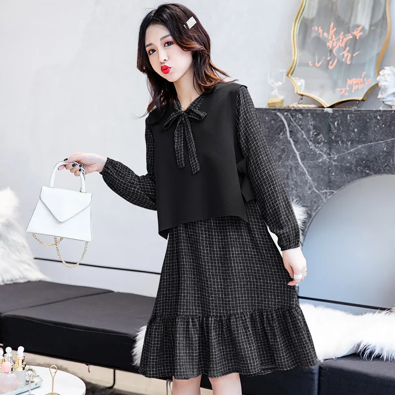 Модные женские платья для грудного вскармливания осенне-зимнее платье