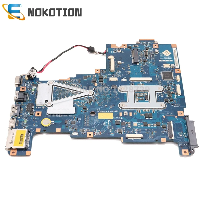NOKOTION NALAA LA-6042P для Toshiba Satellite L670 L675 Материнская плата ноутбука K000103810 K000103830 K000103780 HM55 DDR3 512MB GPU