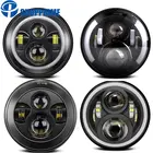 Фара головного света, 7 дюймов, 1 шт., светодиодсветильник фара для проектора мотоцикла Harley, для Лада, нива, джипа, Wrangler JK LJ CJ