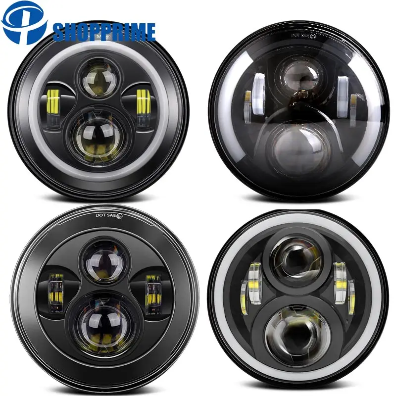 Светодиодный светильник s для мотоцикла 1 шт. 7 дюймов светодиодный Lada Niva Jeep Wrangler JK