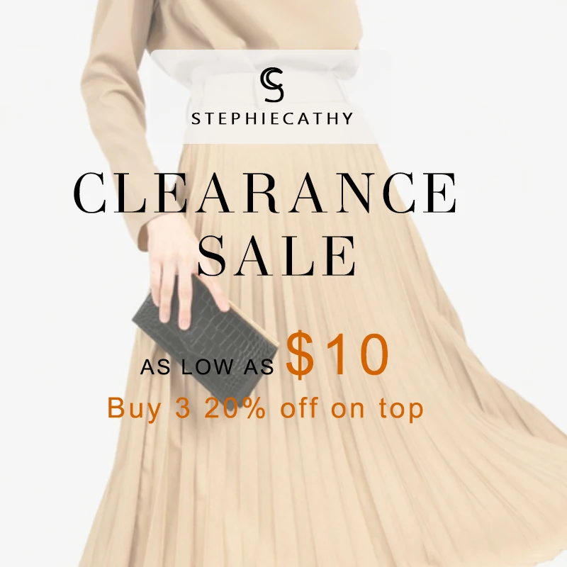 StephieCathy большая акция распродажа высокое качество женские клатчи из натуральной