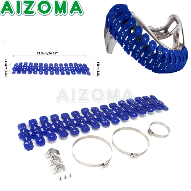 

Глушитель выхлопной трубы мотоцикла, тепловая Защитная крышка для мотоцикла, YAMAHA YZ125/250 TC/TX/TE 125/250/300 14-20 GASGAS EC Blue