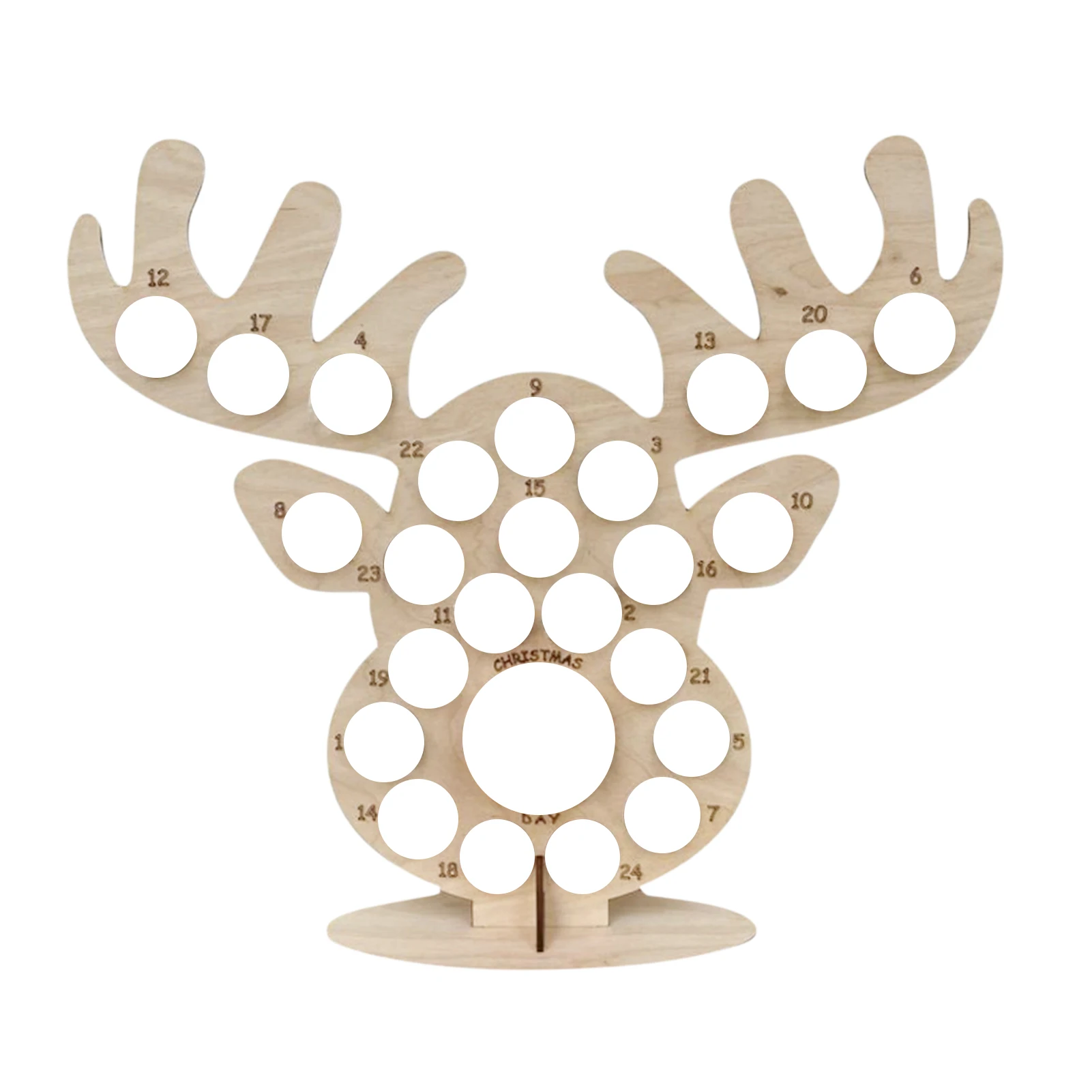 

Christmas Advent Calendar DIY Christmas Tree & Elk Head Chocolate Display Rack Merry Christmas Decorations For Home Noel Navidad