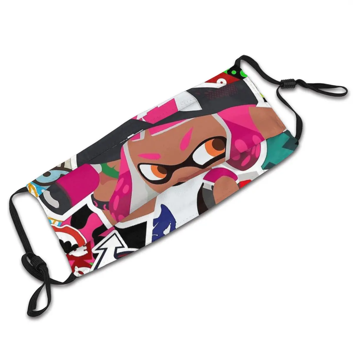 Маска для лица Splatoon с фильтрами мультиплеерская онлайн-стрельба конфронтация |