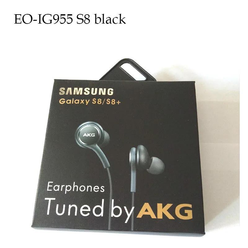 S8 black Наушники samsung EO-IG955 3,5 мм наушники-вкладыши с микрофоном Проводная гарнитура для huawei samsung Galaxy S8 S9 с подарком - Цвет: S8 black