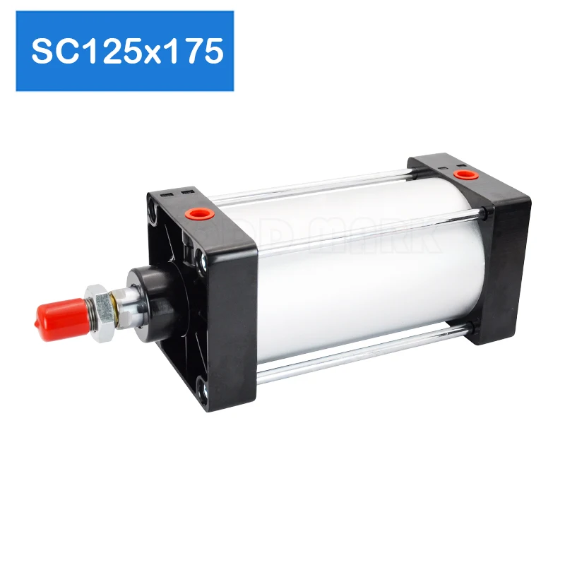 

Hot Selling SC125X175 Bore 125mm Stroke 175mm Air Cylinder Double Acting Cylinder Telescopic Ram