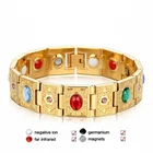 Магнитный браслет из нержавеющей стали для женщин витой здорового Мощность терапевтические магнитики магнетит браслеты для мужчин, забота о здоровье ювелирные изделия