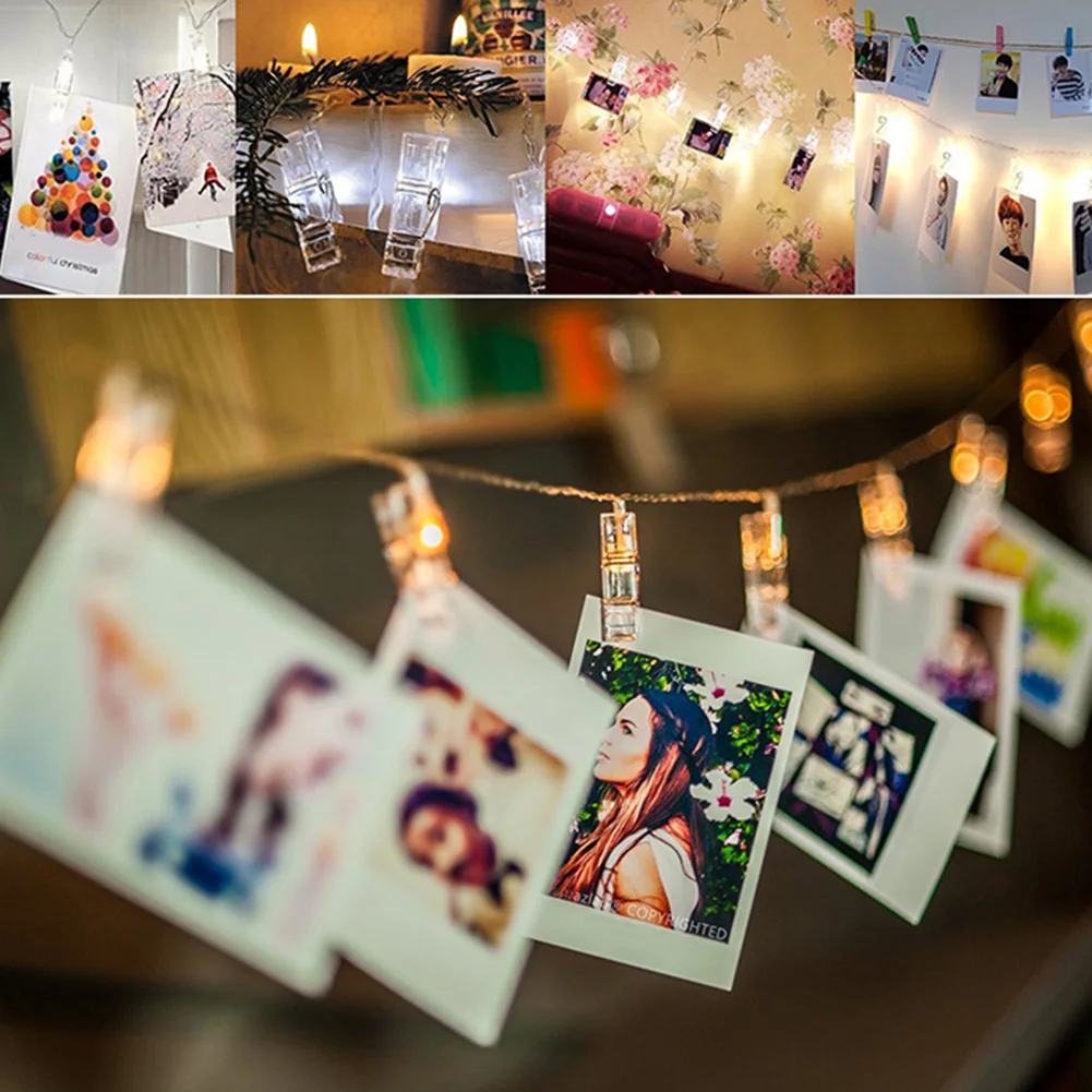 

2m/3m/5m/6m Photo Clip String Lights Led Usb Outdoor Battery Operated Garland With Clothespins For Home Decoration String Lights