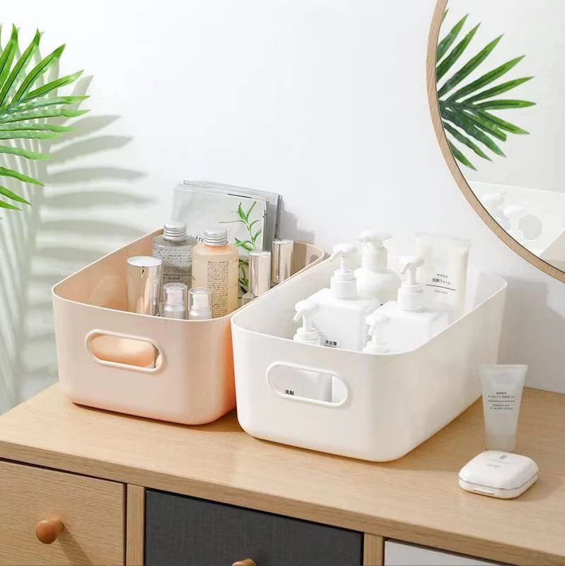 

New Storage Box Desktop Plastic Storage Box Drawer Cosmetic Organizing Kitchen Snack Storage Basket