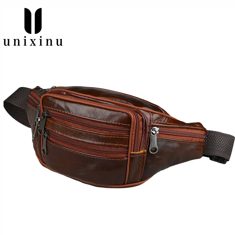 2019 натуральная кожа сумка на пояс Мужская для телефона мужские сумки путешествий