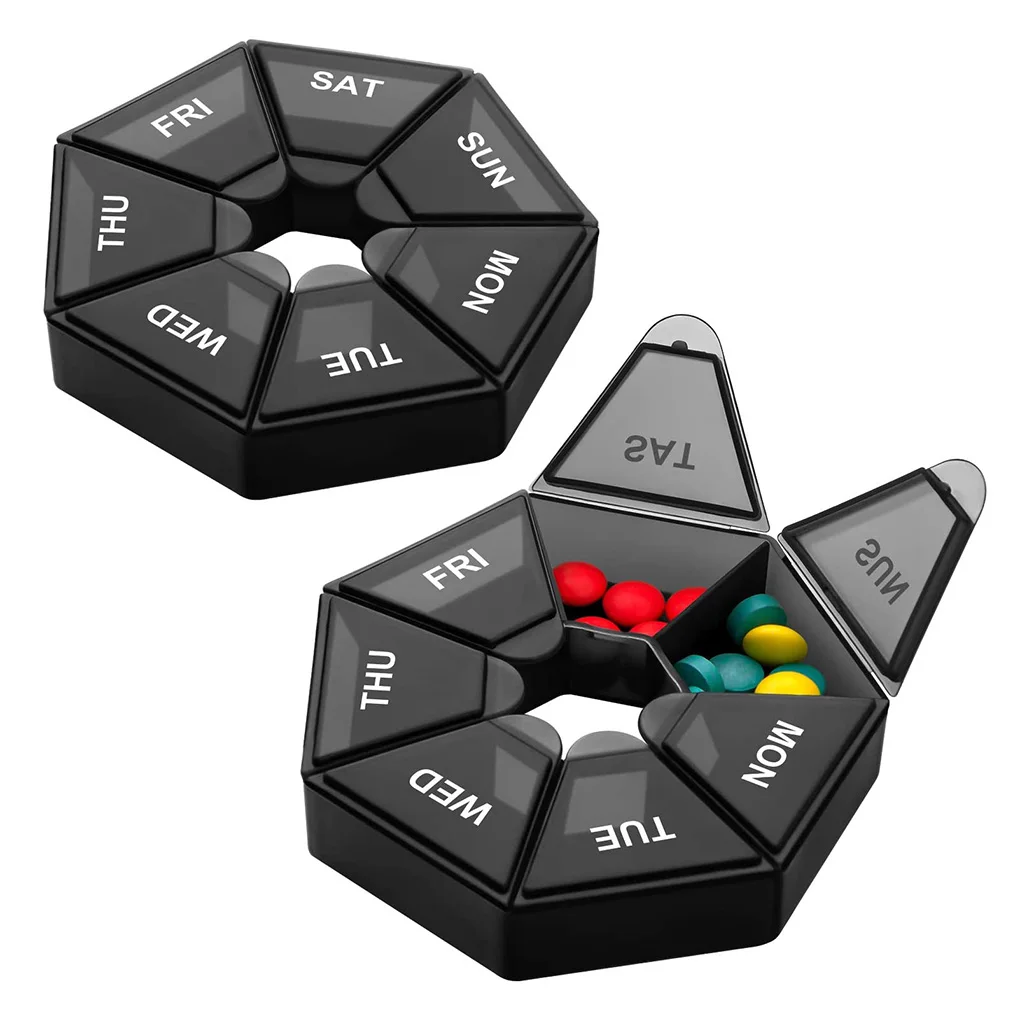 2 шт./компл. таблетки Организатор Портативный Еда Класс медицинский ящик для