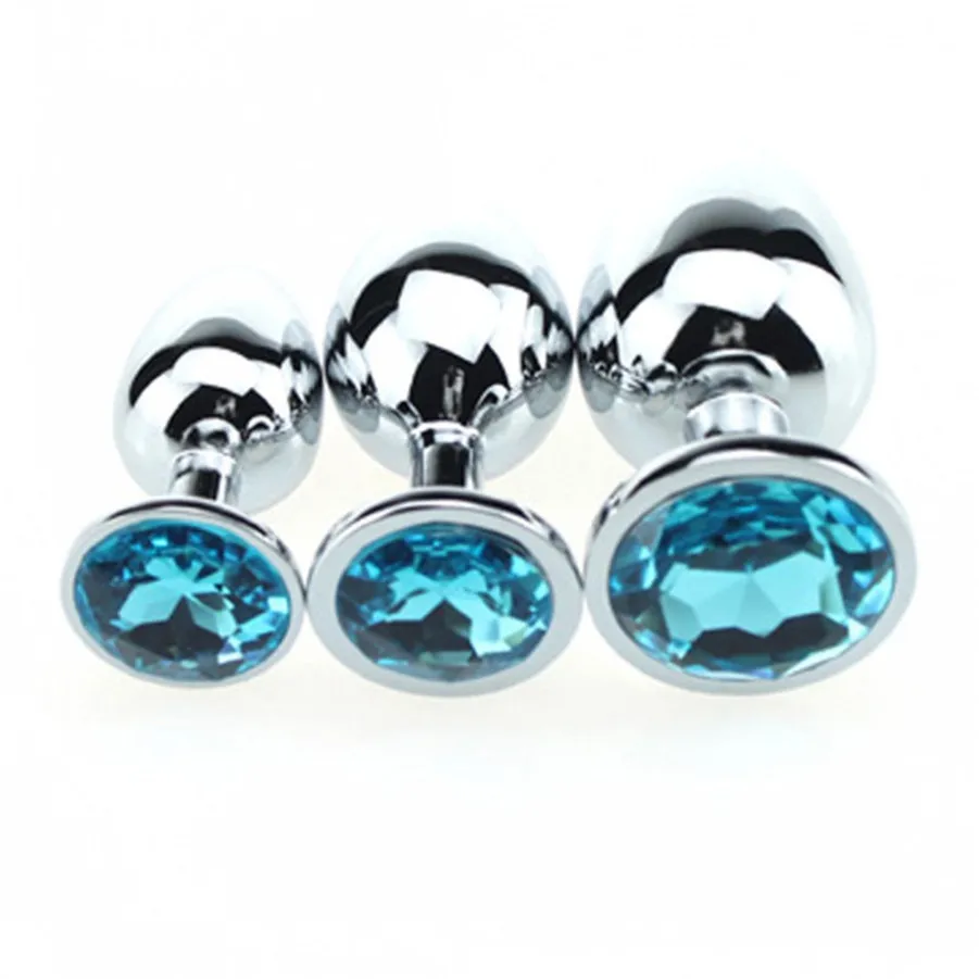 Взрослые игрушки Хрустальный фаллоимитатор большая Анальная пробка Стальные