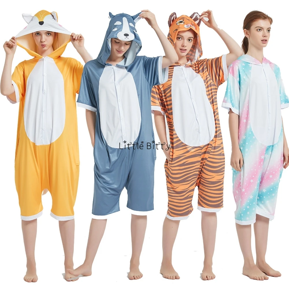 Кигуруми пижамы для мамы и детей комбинезон милая цельная Пижама пижама с