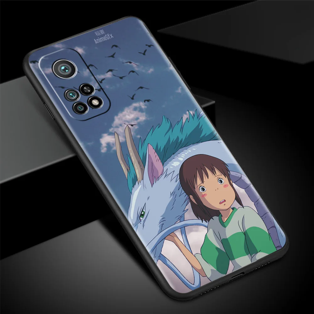 black soft cover for xiaomi mi poco x3 nfc 10t pro m3 11 note 10 lite 9 9t f3 a2 f1 silicone phone case anime spirited away capa free global shipping