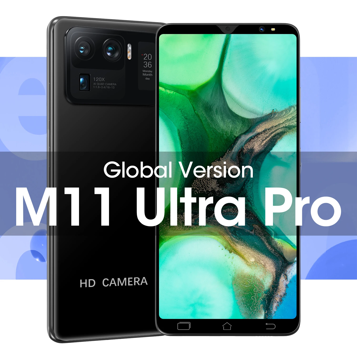 

M11 Ultra Pro 6.1 Inch 2320*1280 4800mAh Deca Core Mobile Phones 6+128GB 16+32MP Andriod 10.0 Smartphone MTK6889 Global Celular