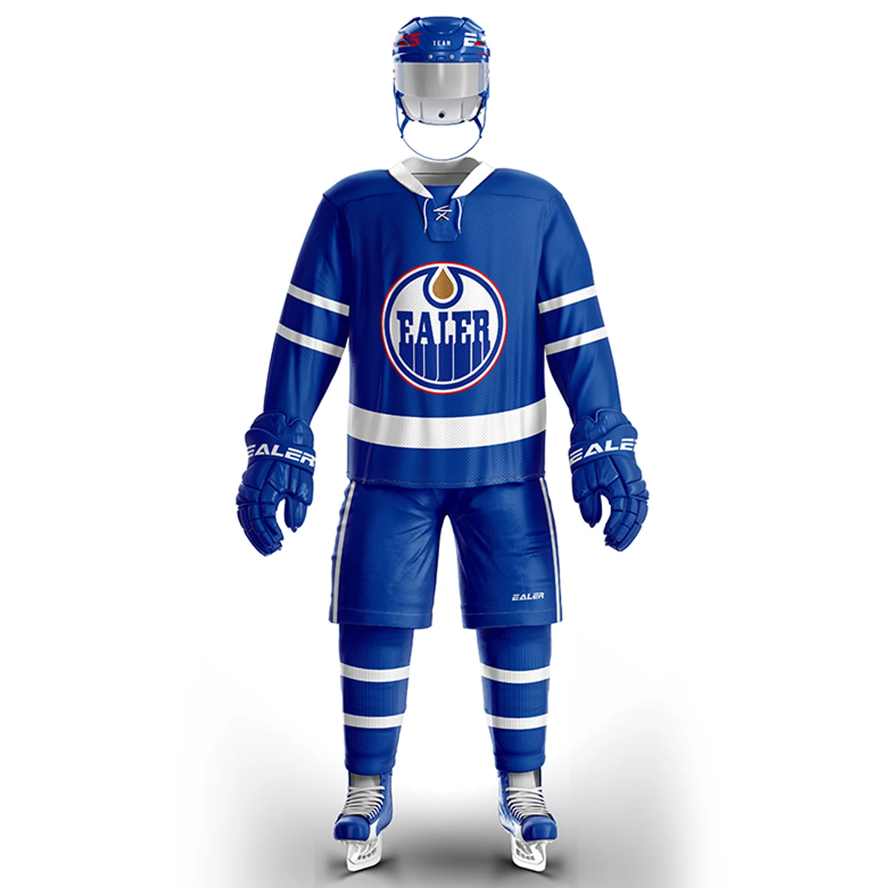 COLDINDOOR Edmonton хоккейные майки с печатью логотипа индивидуальные E066