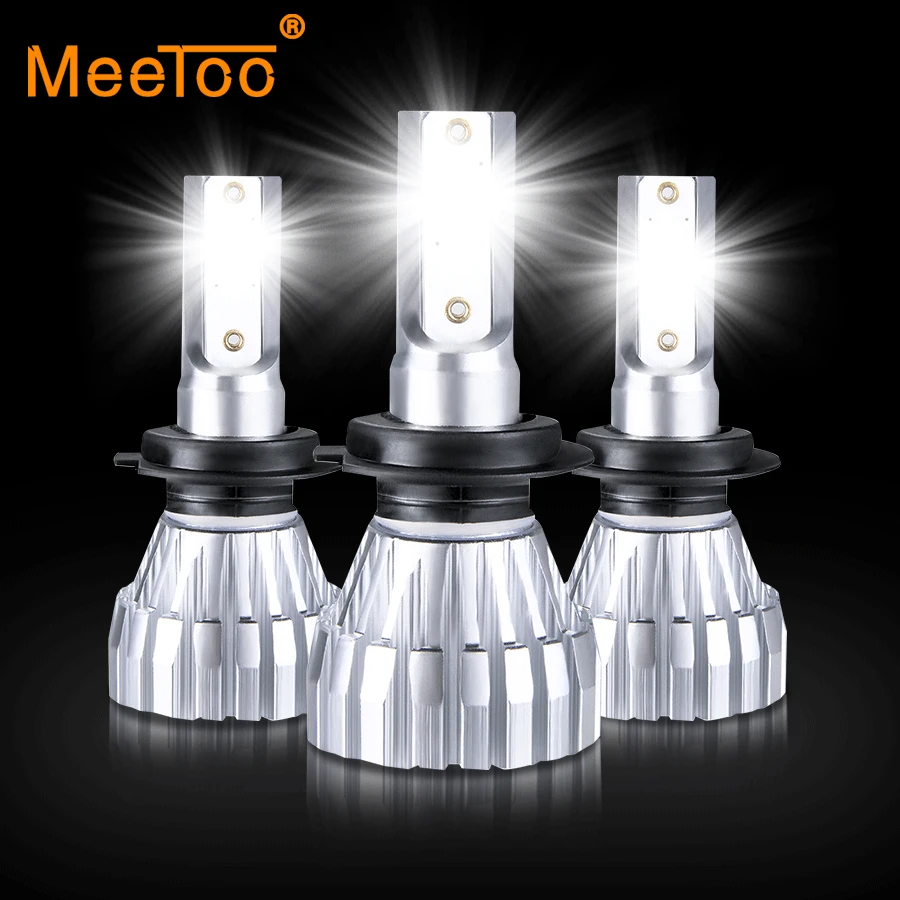 Автомобильные фары H7 Led H4 Led H1 H11 HB3 9005 50W 5000lm 6500K 12V 24V авто фары противотуманная фара COB Автомобильные светодиодные лампы для авто