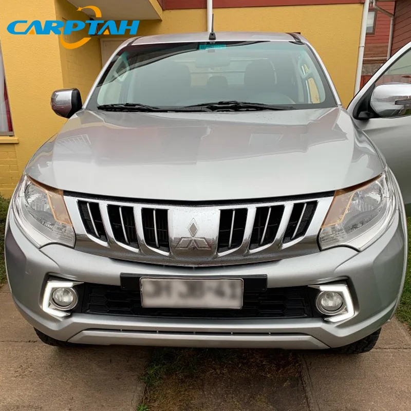 Светодиодные дневные ходовые огни для Mitsubishi L200 Triton 2015 2016 2017 2018 водонепроницаемые