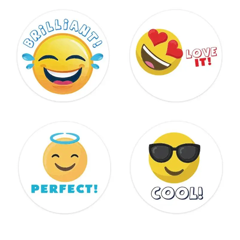 500 шт. школьные наклейки 1 дюйм круглые детские на этикетки рулоны канцелярские