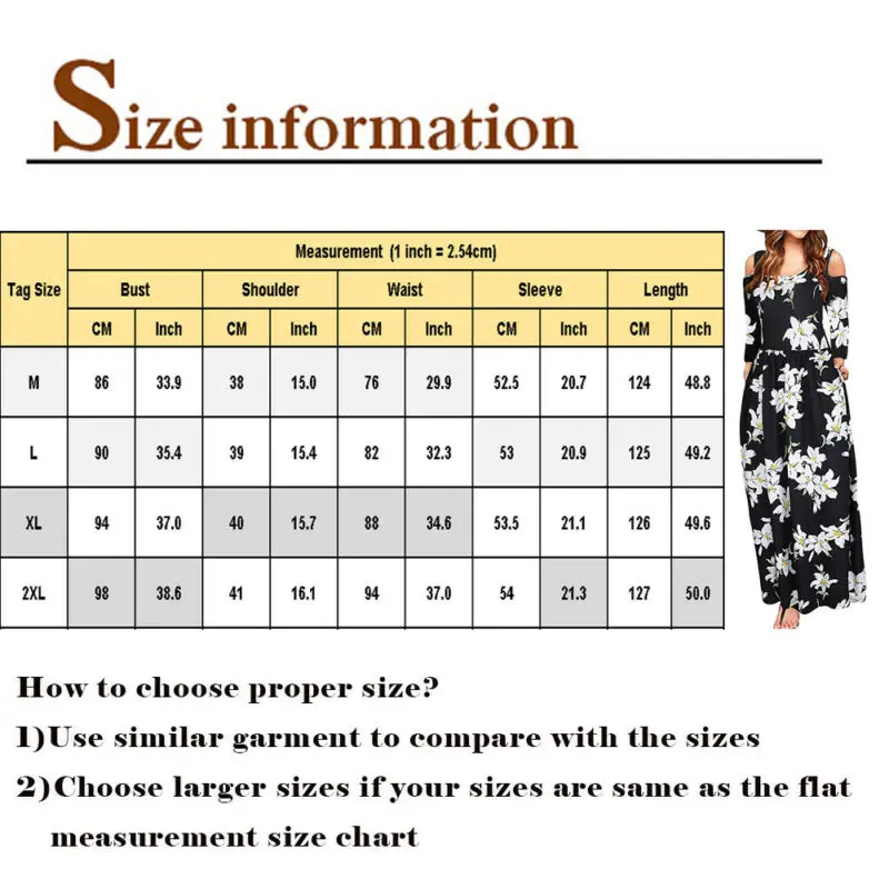 

Womens Floral Maxi Dress Ladies Party Club Dress Summer Holiday Beach Casual Dresses Long Sleeve Hollow Sundress Fashion New