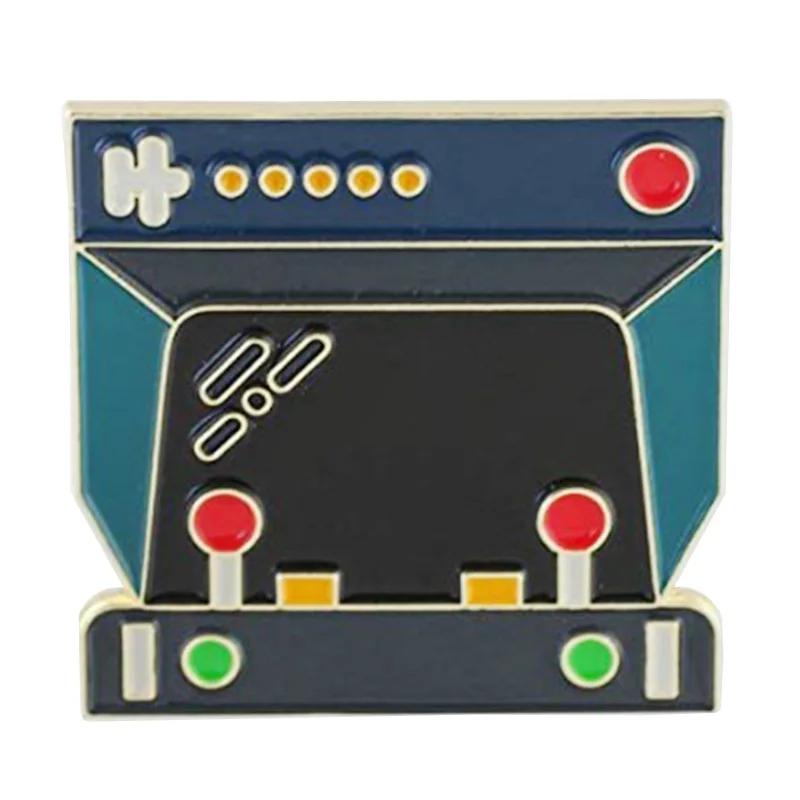 Мини Брошь для игровой консоли ранние 90-е годы Ретро аркадный значок рокер