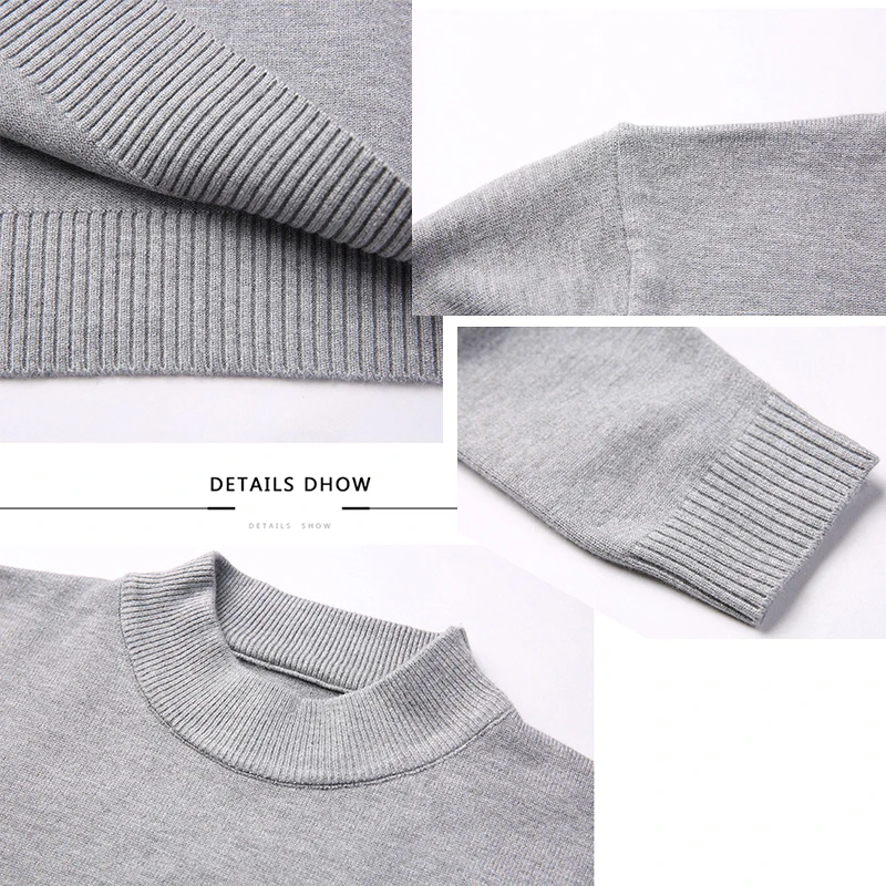 

2021 New Men Brand Sweater Autumn slim Sweaters Men Casual Solid Color Turtelneck Sweater Youth Knitwear Plus Size M-4XL