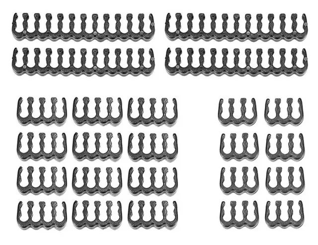 

24Pcs/Set PP Cable Comb/Clamp/Clip/Organizer/Dresser for 2.5-3.2mm PC Power Cables Wiring 6/8/24 Pin Computer Cable Manager