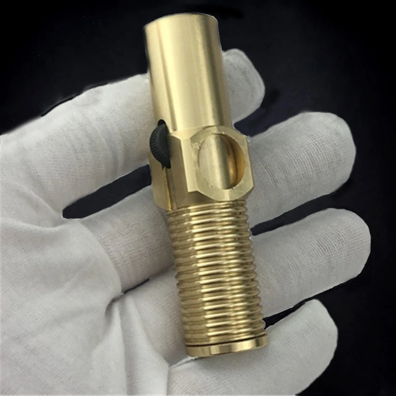 Чистая медь ручной работы большой винт Керосин Зажигалка Ретро шлифовальный