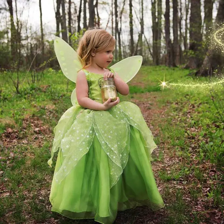 

Children's Performance Dress Girls Cartoon Cos Fairy Dress Cosplay Princess Dress