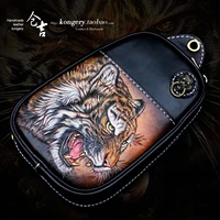 %e2%98%85manual breast package man cowhide tiger chinese wind one shoulder foreskin carved leisure leather bag gift giving