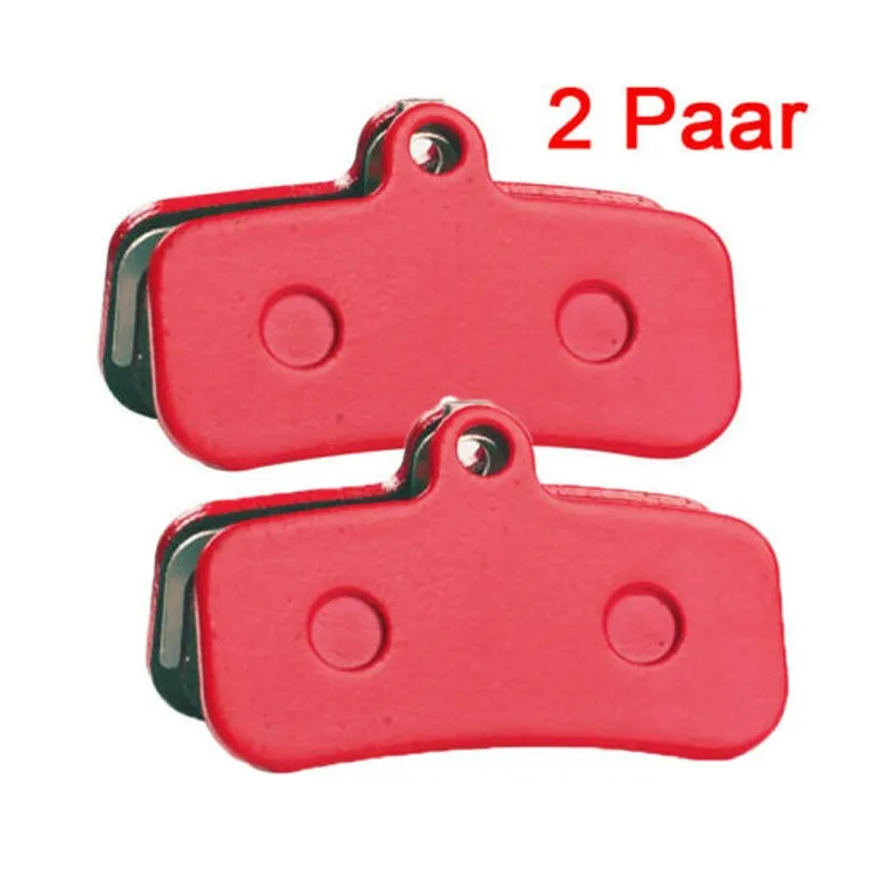 

2pair Bicycle Disc Brake Pads 39.5*24mm Ceramics Red For Saint Zee 640 M8120 M810 Bike Accessories