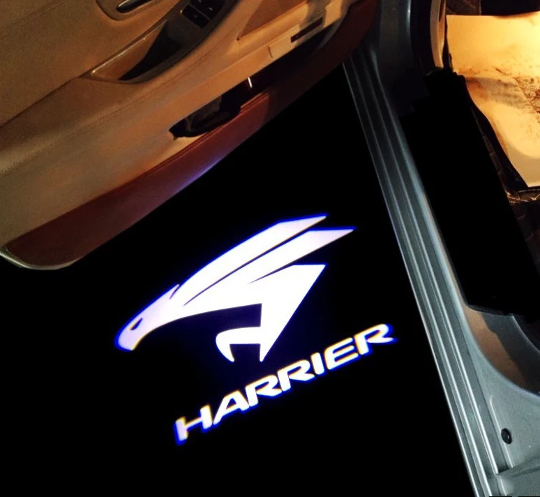 

2 шт., автомобильные лампы для Toyota Harrier, с логотипом