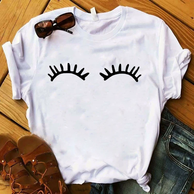 

Women Lady T Shirt Women Female Tops Clothes Graphic T-shirt Hand Simple Printed Tshirt Ladies Short Sleeve Loose Tee Shirt