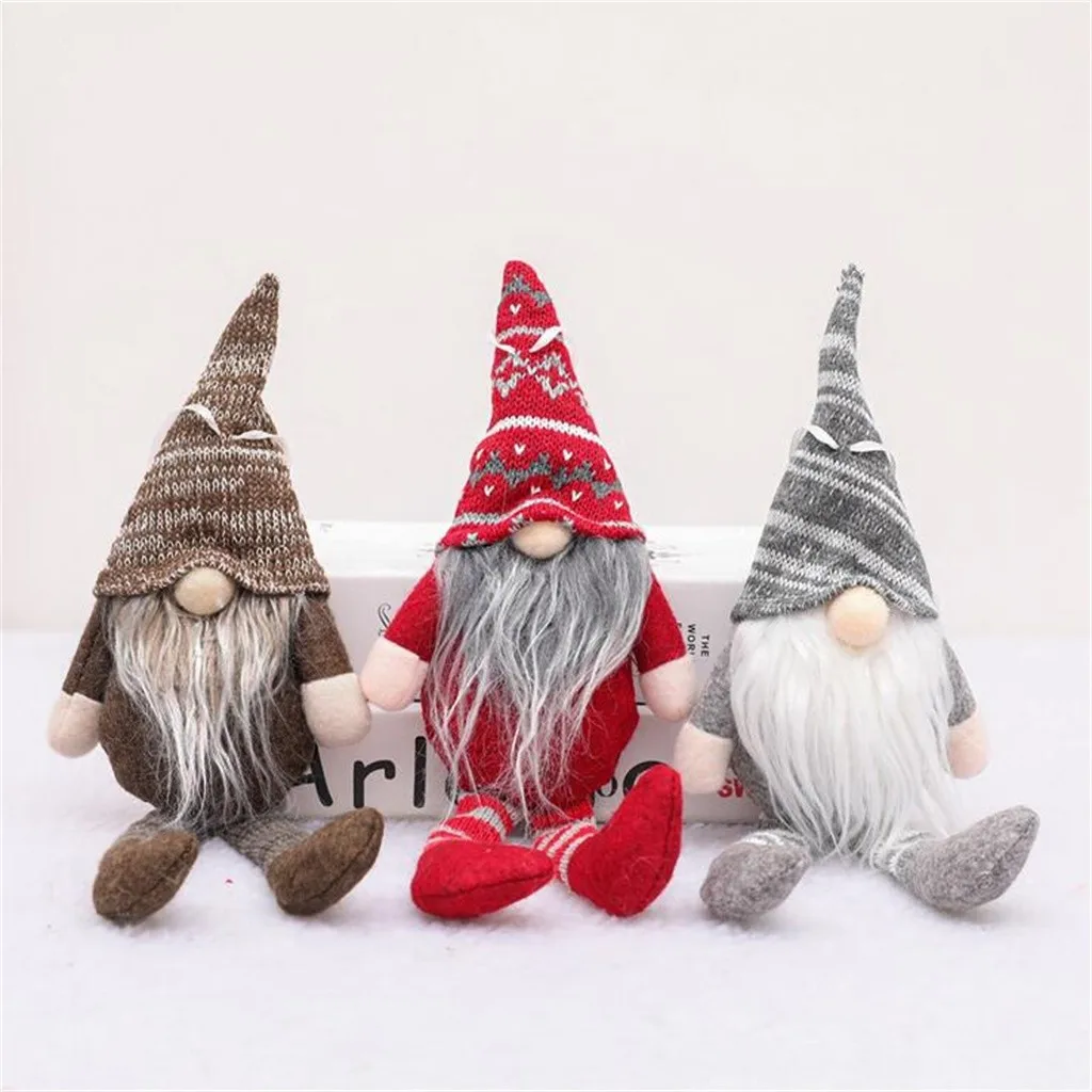 

Елочные украшения ручной работы, вязаная кукла Санта-Клаус, рождественские украшения для дома, новогодний декор 2022, кулон мини-кукла