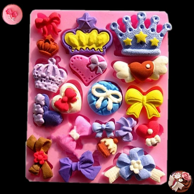 Силиконовые формы для украшения тортов разных размеров шоколадной мастики