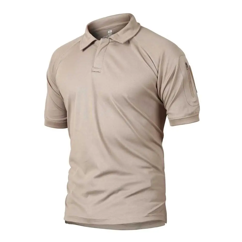 Khaki Камуфляжная Мужская футболка, тактическая Мужская футболка, 5xl, боевая рубашка, лесная пустыня, охота, рыбалка, кемпинг, альпинизм, Мужская футболка p28 - Цвет: Khaki