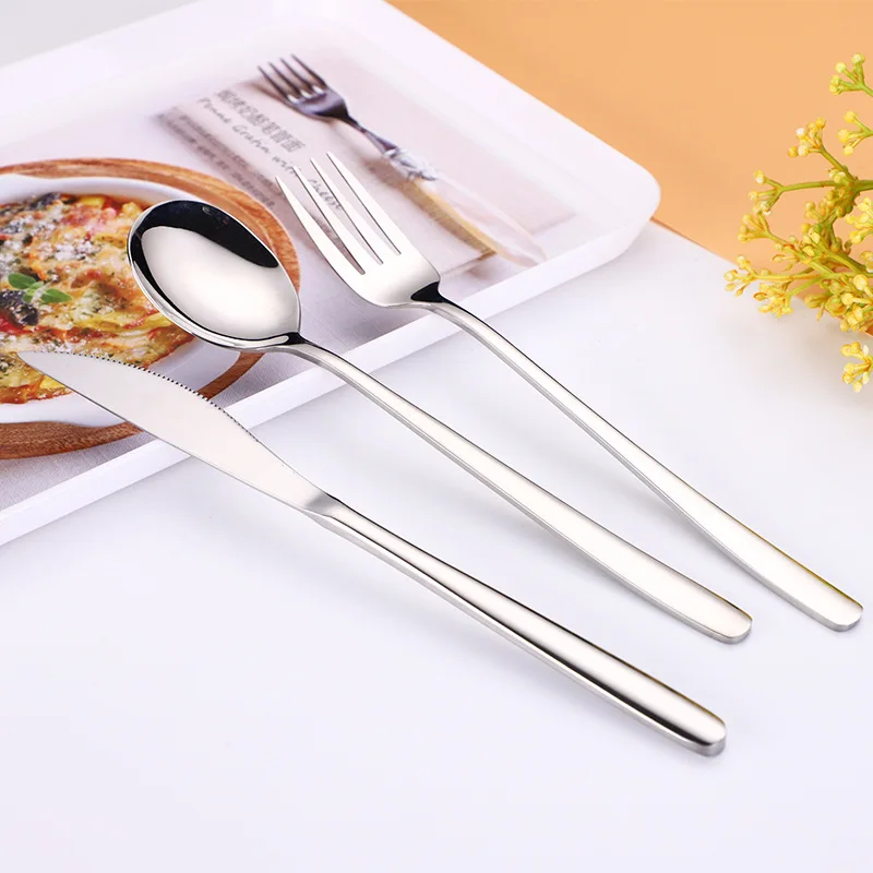 3 шт./лот золотые портативные столовые приборы из нержавеющей стали столовый нож