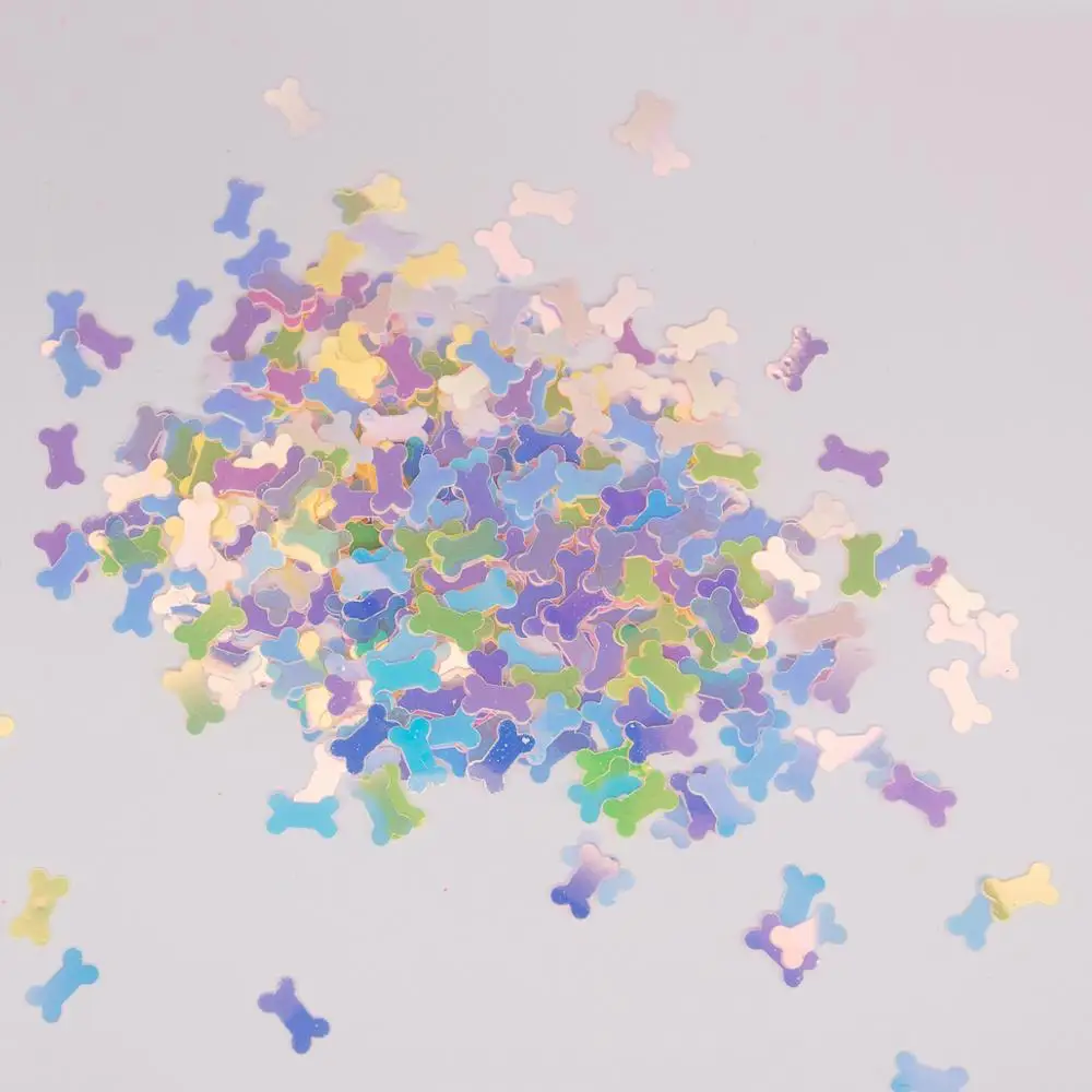 25 г 5 х8 мм Симпатичные блестящие пайетки из ПВХ в форме костей блестки россыпью